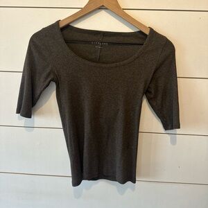 Everlane Women's Dark Gray Short Sleeve Tee